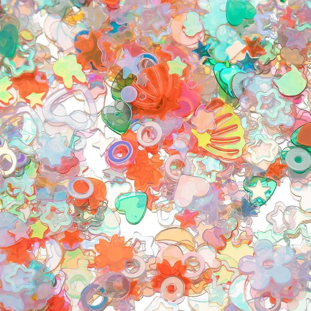 20 Gram 3 to 6 Millimeter Mixed Glitter Sequins Epoxy Resin Filler Material