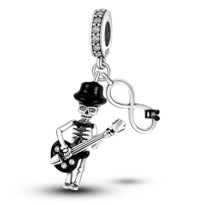 Sterling Silver Halloween Skull Bat Pumpkin Charm Pendant for DIY Jewelry SMC1831