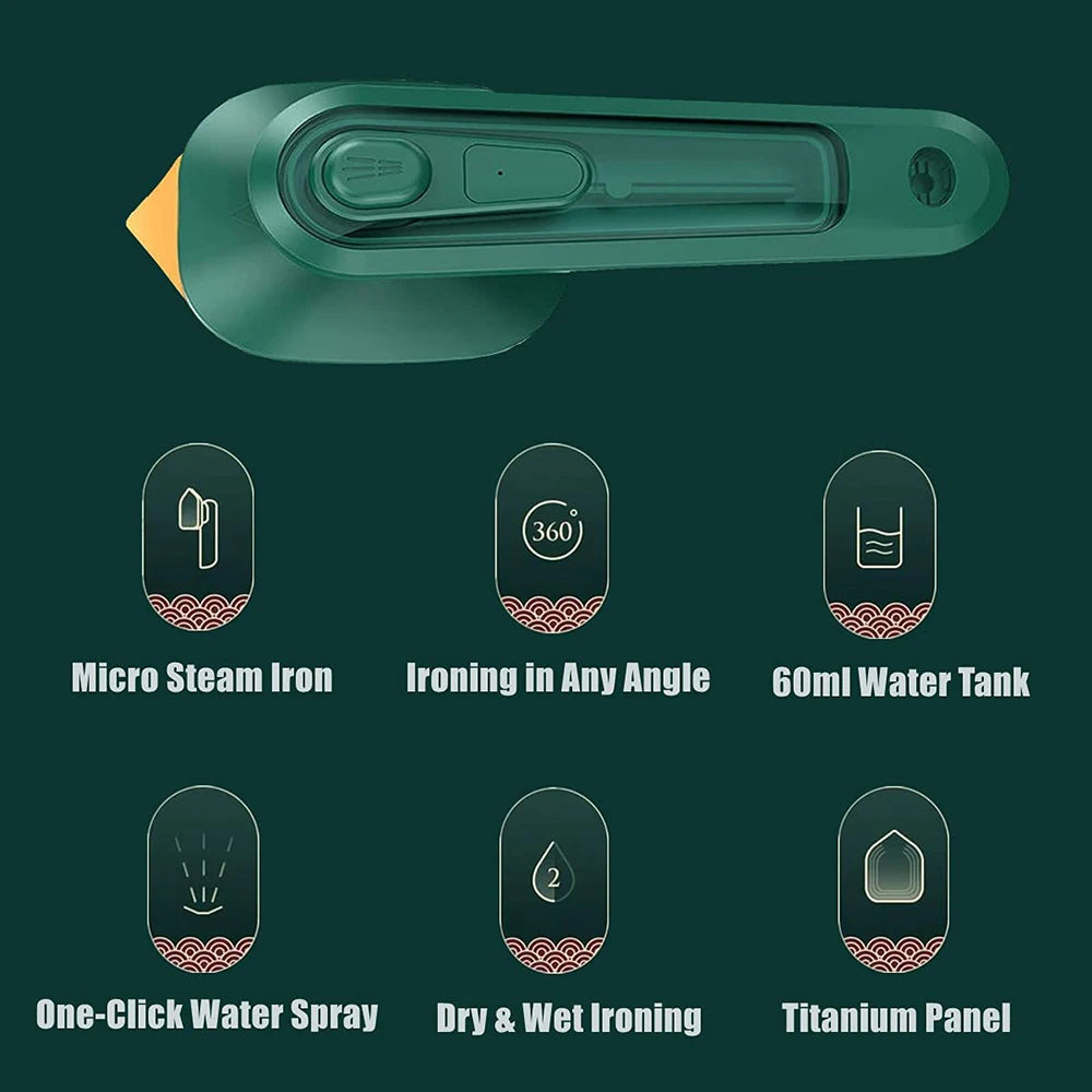 Mini Hand-Held Ironing Machine Portable Steam Travel Iron