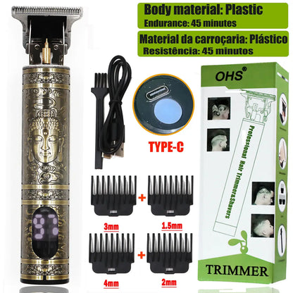 OHS Rechargeable Vintage T9 Cordless Hair Clipper Trimmer OHS XL1 Buddha