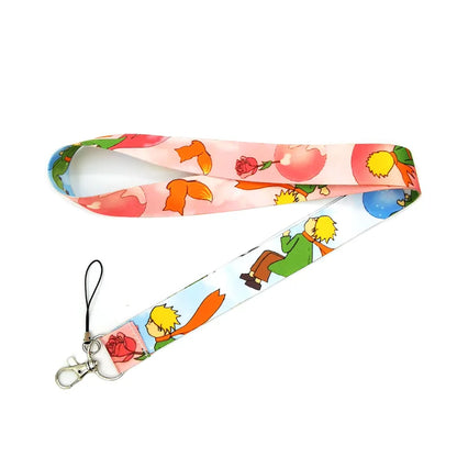 Little Prince Pink Lanyard Card Holder with Removable Buckle for Students