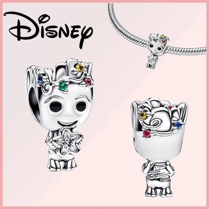 Disney 925 Sterling Silver Stitch Minnie Winnie Dangle
