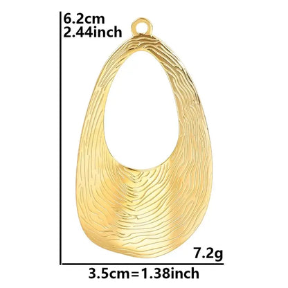 4Pcs Lot Stainless Steel Geometric Hammered Heart Dangle Charms for DIY Jewelry Making S1062-G
