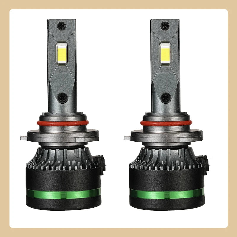 2PCS Ultra Bright Copper Tube LED Headlights 120W 6000K
