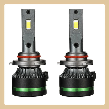 2PCS Ultra Bright Copper Tube LED Headlights 120W 6000K