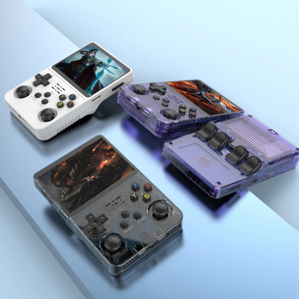 128GB Open Source R36S Retro Handheld Game Console Linux 3.5 Inch IPS Pocket Portable Player With 15000 Preloaded Games