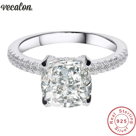 Promise Marquise Cut 3ct Simulated Diamond Engagement Ring in 925 Sterling Silver for Women - Perfect Christmas Gift