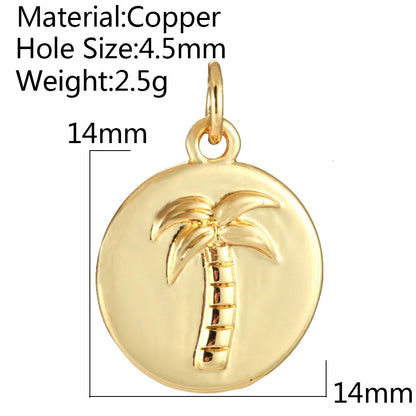 Charming Gold Moon Flower Bird Pendant for DIY Jewelry Making