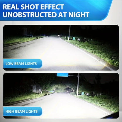 9003 H4 LED Projector Lens High Low Beam Bulbs 200W 12V Motorcycle Headlight 6500K Superior Brightness