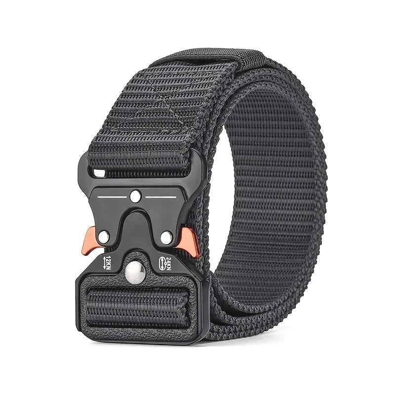 Men's Belt Outdoor Multi Function High Quality Canvas Belt StyleB-Grey 120cm
