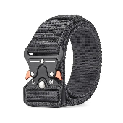 Men's Belt Outdoor Multi Function High Quality Canvas Belt StyleB-Grey 120cm