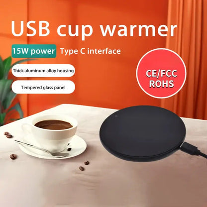 USB Heating Pad Coffee Cup Heater For Home Office Desk 2024
