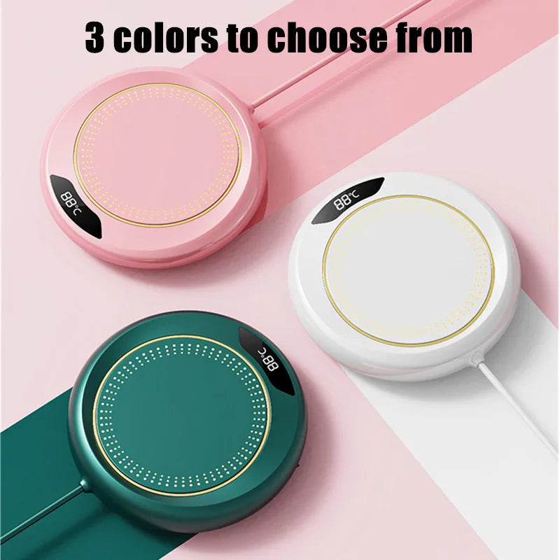 1PC Thermostatic Heating Coaster USB Home Heating Coaster 3-Speed Adjustment 55 Degrees Temperature