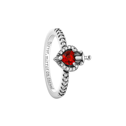 925 Sterling Silver Heart Zircon Ring for Women - Elegant European Wedding Jewelry P2143
