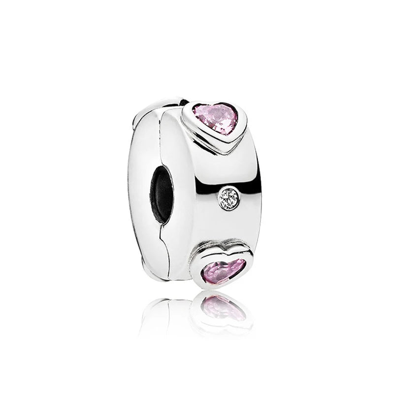 Romantic Heart Bead Pendant Set for Charm Bracelets and Necklaces Thanksgiving Jewelry Gift for Women BD22
