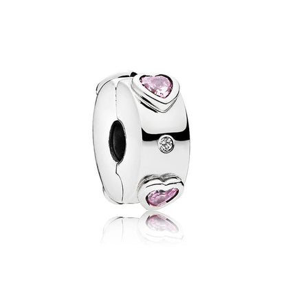 Romantic Heart Bead Pendant Set for Charm Bracelets and Necklaces Thanksgiving Jewelry Gift for Women BD22
