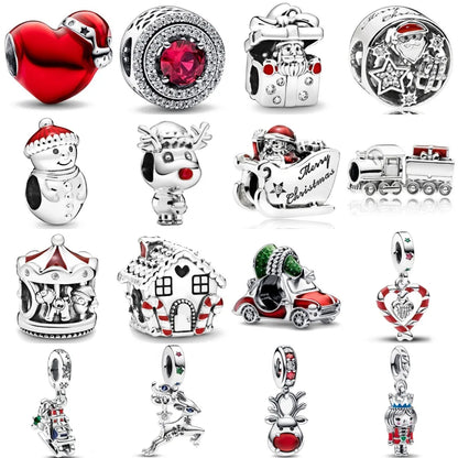 Exquisite 925 Silver House Beads and Deer Pendant for European Original Bracelet DIY Women's Jewelry