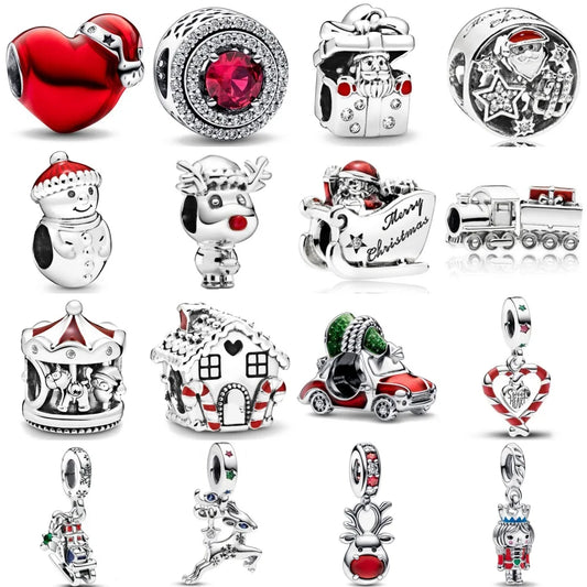 Exquisite 925 Silver House Beads and Deer Pendant for European Original Bracelet DIY Women's Jewelry