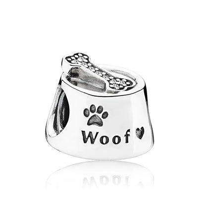 925 Sterling Silver Cute Character Bead Pendant for DIY European Bracelets B277-guo