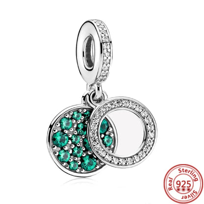 Fit Original Pantaro 925 Silver Zodiac Charm Bracelet with Colorful Zircon Beads Y218