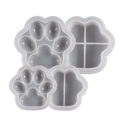 3D Cat Paw Silicone Mold for DIY Epoxy Resin Jewelry Storage Box