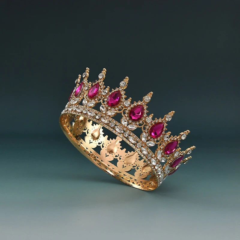 Elegant European Crystal Bridal Tiara For Weddings And Parties
