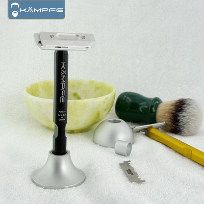 KAMPFE Aluminum Single Blade Safety Razor Men’s Manual Shaver Gift for Father Hair Salon Tool