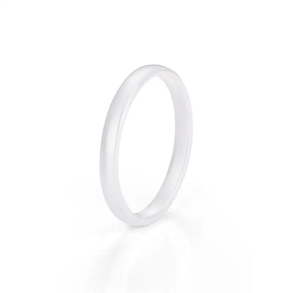 Jiayiqi Smooth Cut Ceramic Rings for Couples in Trendy Colors