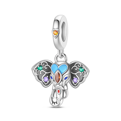 925 Sterling Silver Animal Charms Set Elephant Cat Capybara Swan Zircon Beads for DIY Necklace and Bracelet Jewelry Gift