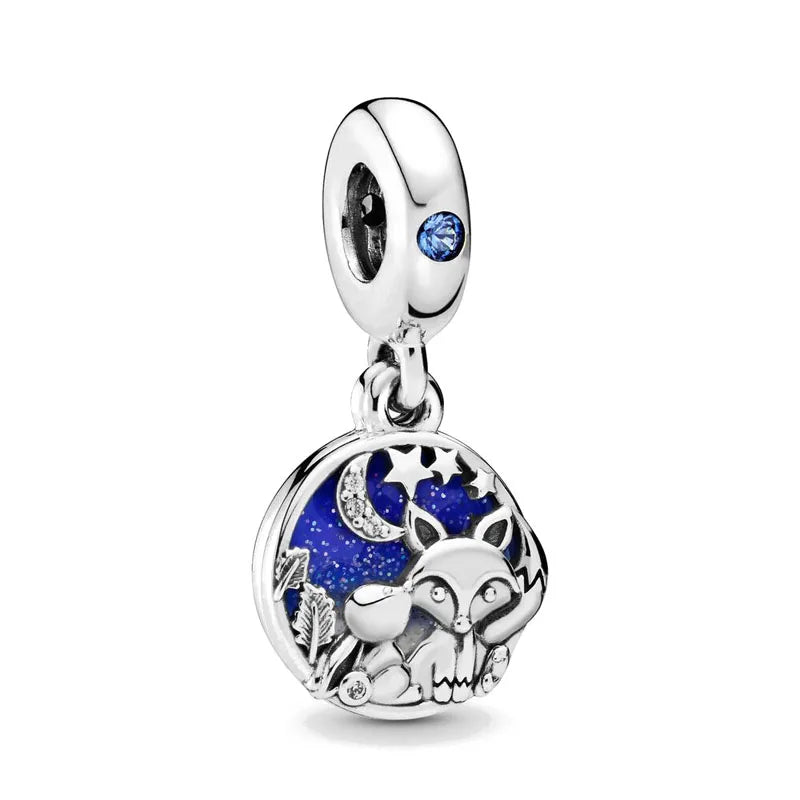 Exquisite 925 Silver Leaf Beads with Honey and Durian Pendant for European Original Bracelets DIY Jewelry
