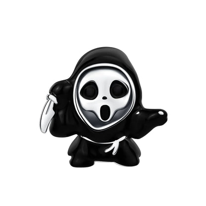 925 Sterling Silver Halloween Charms Pumpkin Ghost Witch Hat Pendant Beads for DIY Bracelet Necklace