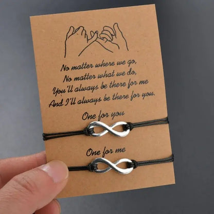 Leather Matching Bracelets for Couples Stylish Anniversary Gift for Him and Her