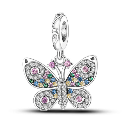 Silver Plated Travel Sunflower Lucky Charms Dangle Pendant Fit Original Pandora Bracelet DIY KTC170