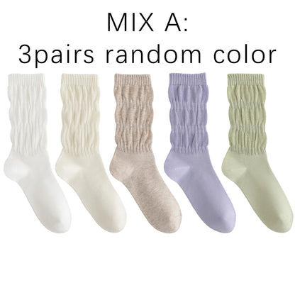 3 Pairs Antibacterial Breathable Seamless Socks Women
