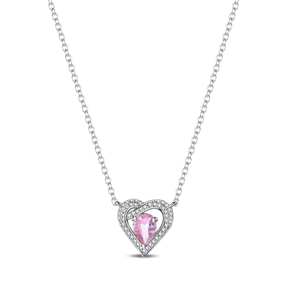 925 Sterling Silver Heart Butterfly Pendant Adjustable Sparkle Necklace for Women Elegant DIY Gift Jewelry