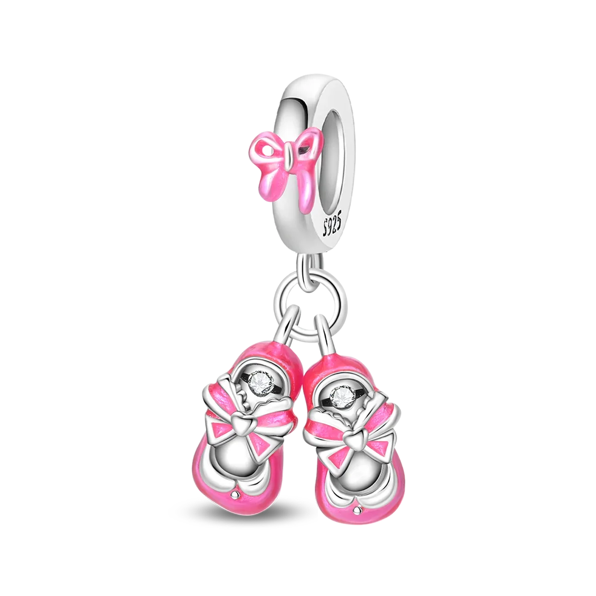 925 Sterling Silver Animal Charms Set Elephant Cat Capybara Swan Zircon Beads for DIY Necklace and Bracelet Jewelry Gift