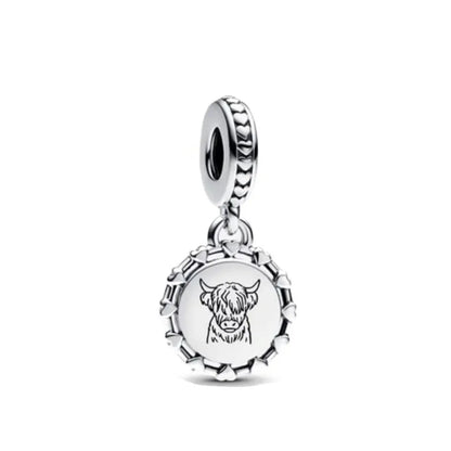 European 925 Sterling Silver Football and Basketball DIY Charm Bead for Bracelet and Necklace Jewelry for Women