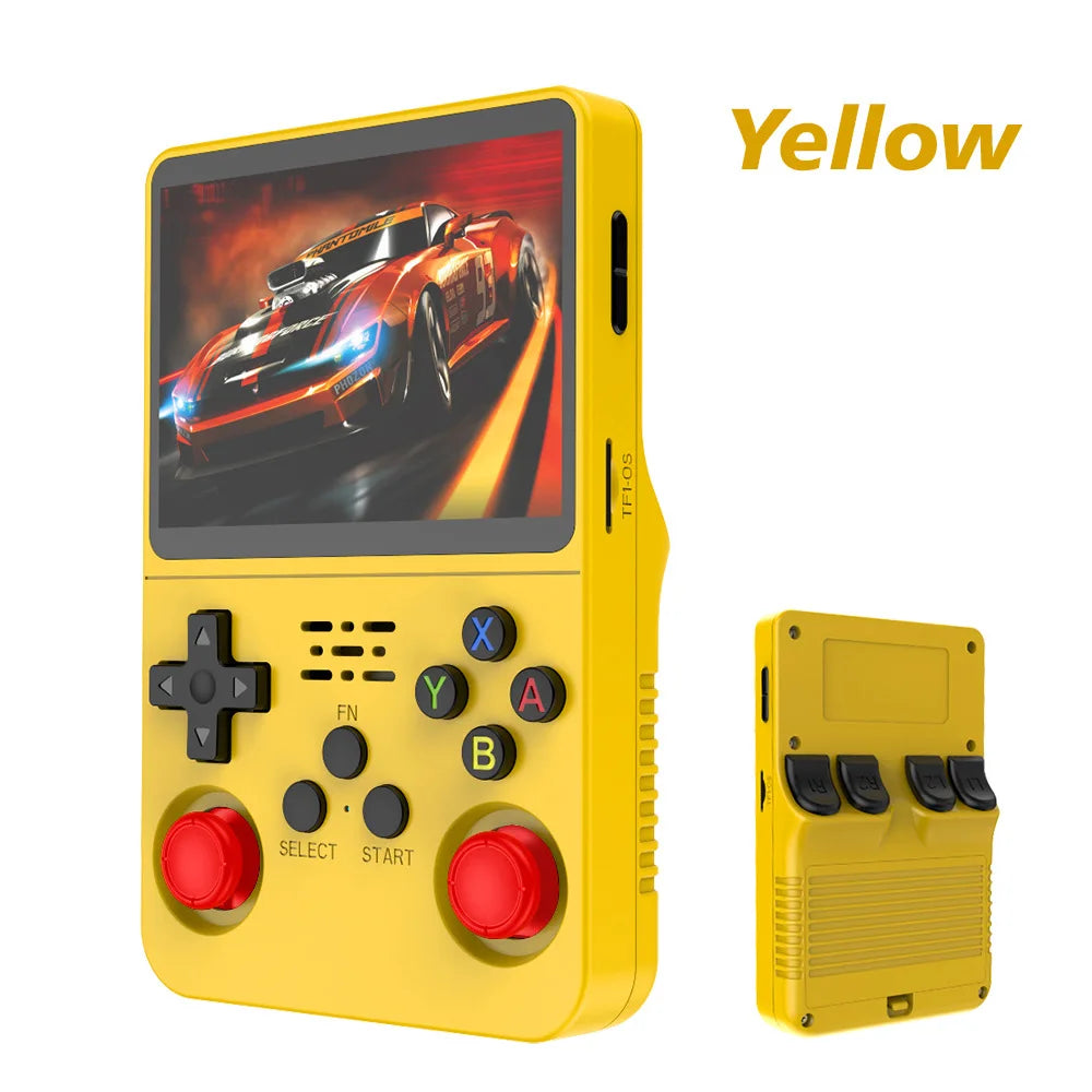 R36S Retro Handheld Game Console 128GB Linux 3.5 Inch IPS Screen Portable Pocket Player 2 Joystick 15000 Games Expandable 64GB 256GB Kid Gift