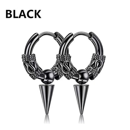 Punk Stainless Steel Stud Earrings Set for Men and Women Type13
