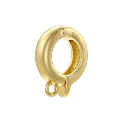 ZHUKOU 18K Gold Plated Connector Clasps for Jewelry Crafting in Four Elegant Styles