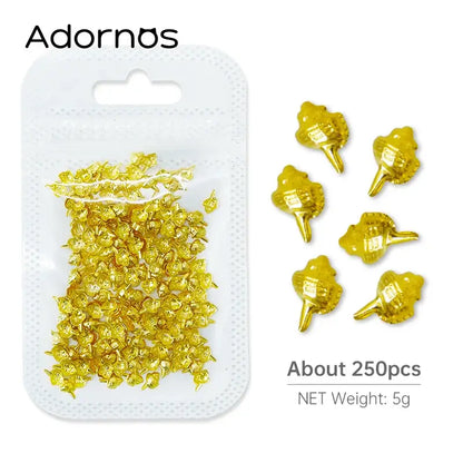 Resin Filling Metal Rivet Moon Stars Nail Art Decorations Mixed Beach Ocean Style Jewelry DIY Charms 5g-HYLD-14