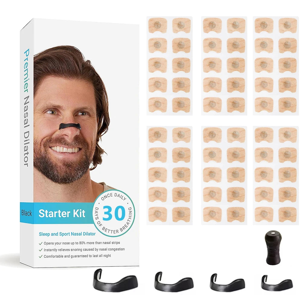 Skin Safe Magnetic Nasal Dilator Strips Kit for Enhanced Breathing Snore Reduction and Oxygen Boost