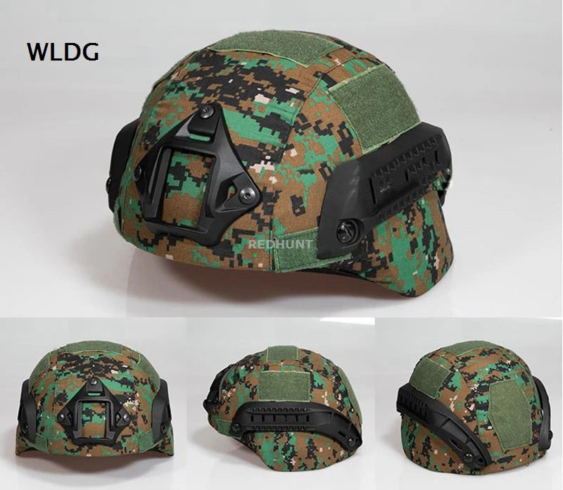 MICH2000 Helmet Cover Outdoor Sports Tactical Camouflage Gear WLDG