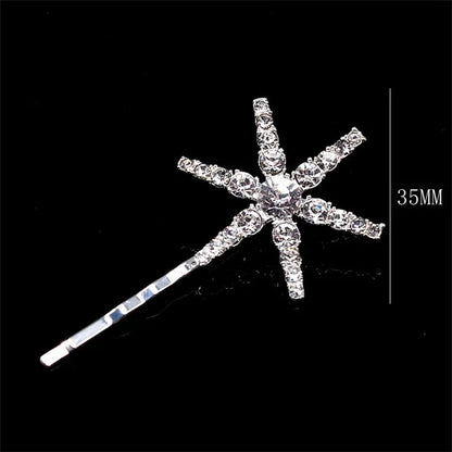 Geometric Stars & Moon Rhinestone Hair Clip Set - Top-Rated Bridal Hair Accessories 17