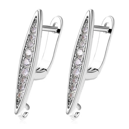 Juya 18K Gold Plated Earwire Hooks for DIY Fashion Jewelry White Gold 14