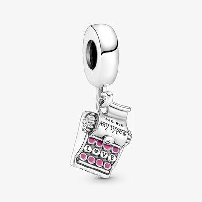 Romantic Heart Bead Pendant Set for Charm Bracelets and Necklaces Thanksgiving Jewelry Gift for Women BD25