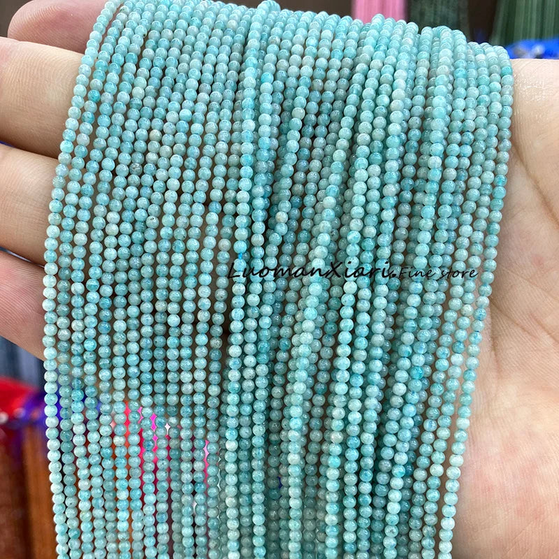Elegant Faceted Aquamarine Beads for DIY Jewelry Making Bracelet Accessories
