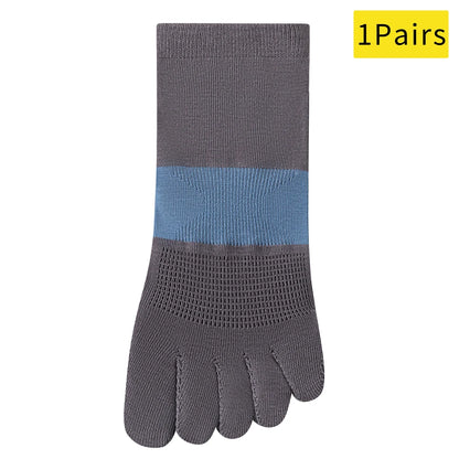 Trendy Non Slip Mesh Five Toe Yoga Socks For Women Pilates