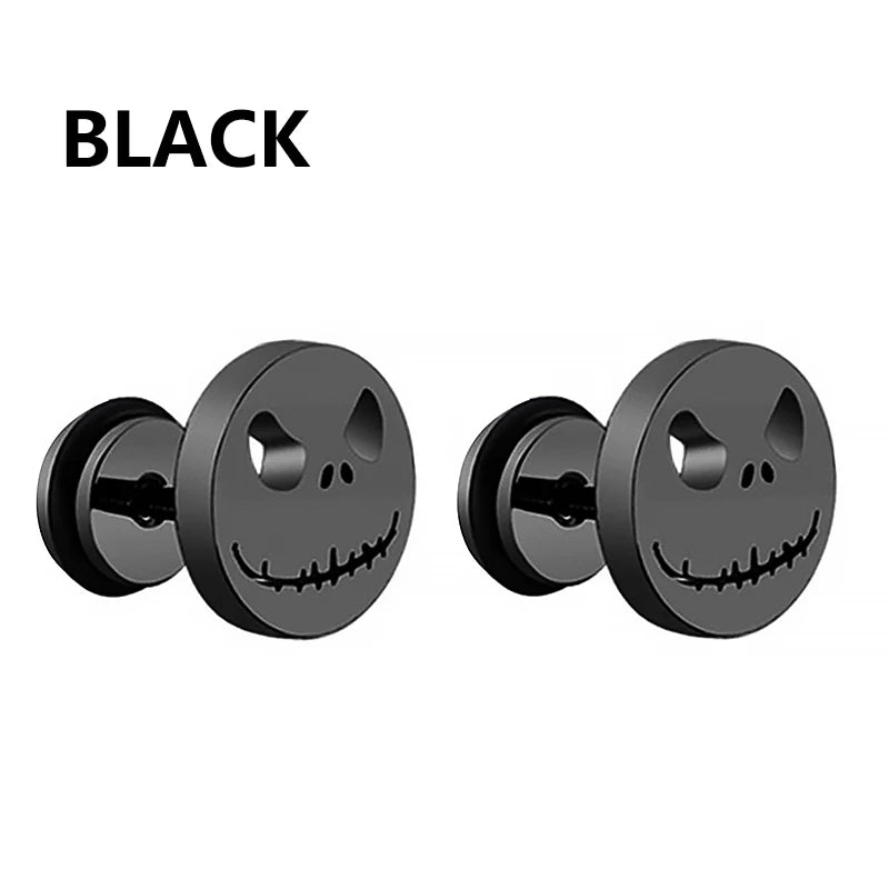 Punk Stainless Steel Stud Earrings Set for Men and Women Type19