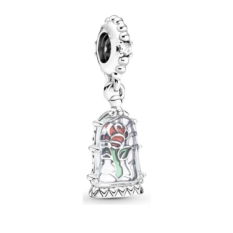 New 925 Silver Butterfly Bead Dinosaur Pendant for European Bracelets Exquisite DIY Jewelry